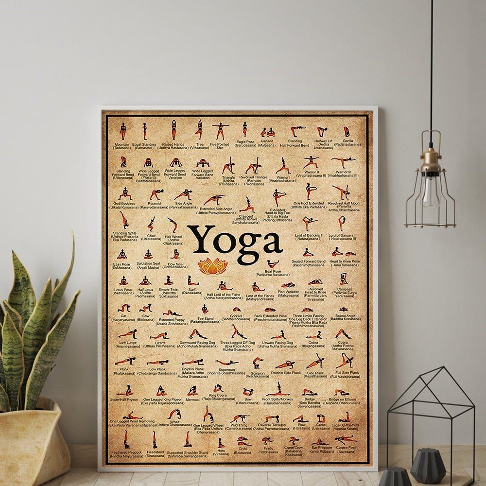 Yoga Asana – Print on Canvas