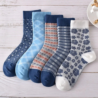 Flower Embossed Socks