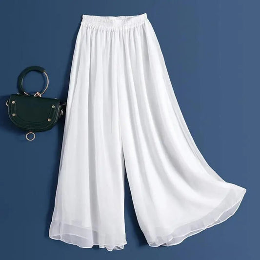 Chiffon Wide Leg Pants - Nature Inspires