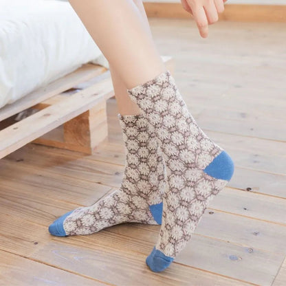 Floral Embossed Socks - Nature Inspires