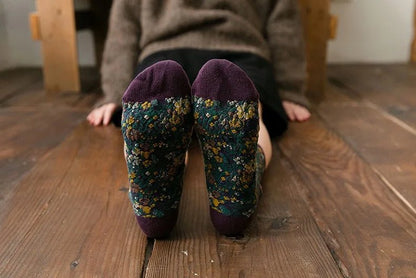 Floral Embossed Socks - Nature Inspires