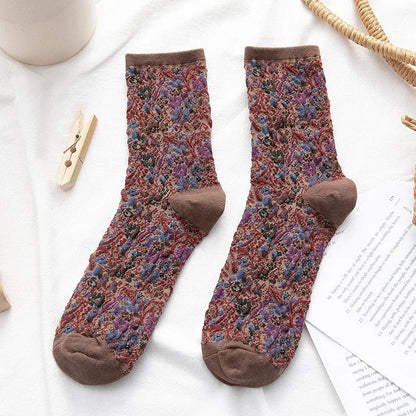 Floral Embossed Socks - Nature Inspires