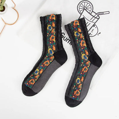 Floral Embossed Socks - Nature Inspires