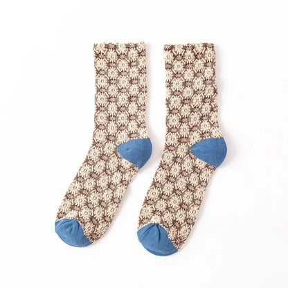 Floral Embossed Socks - Nature Inspires