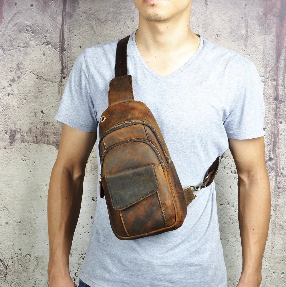 Leather Sling Bag - Naturenspires