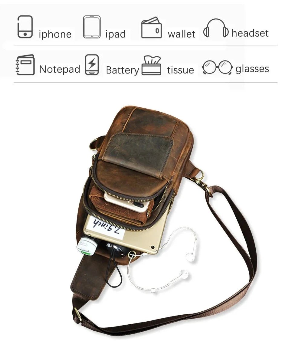 Leather Sling Bag - Naturenspires