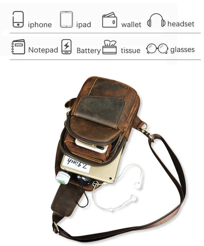 Leather Sling Bag - Naturenspires