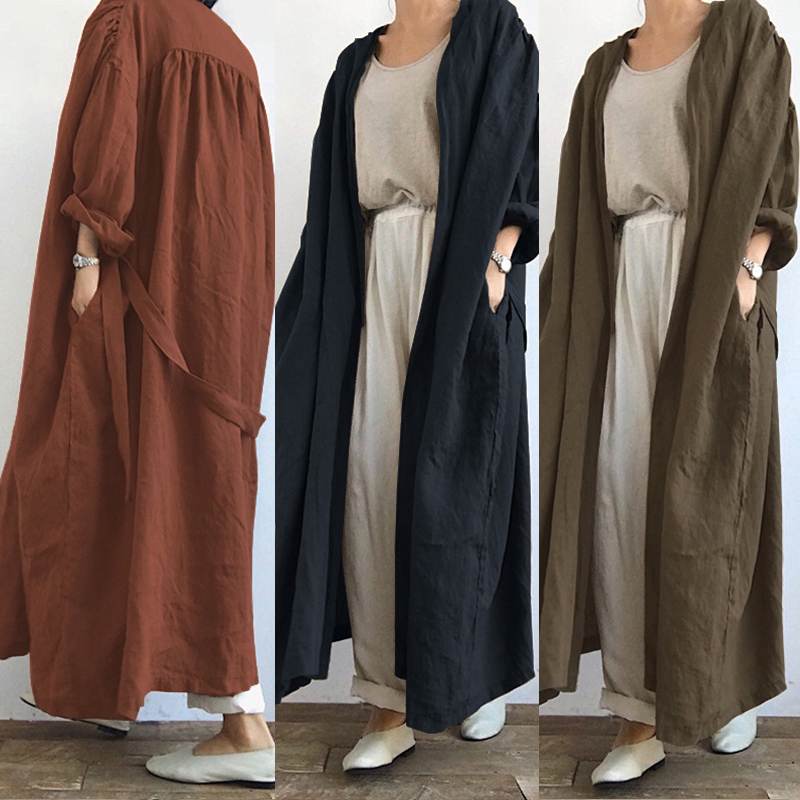 Long Linen Cardigan - Naturenspires