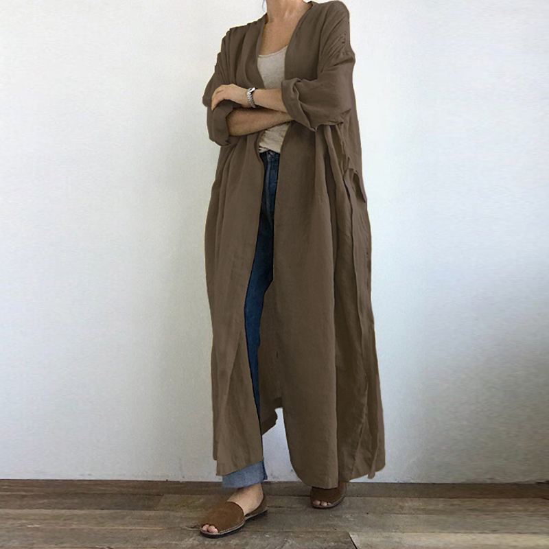 Long Linen Cardigan - Naturenspires