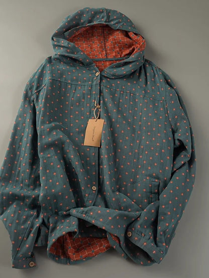 Loose Hooded Cotton Shirts - Nature Inspires