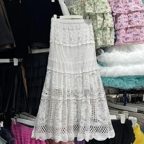 Medium Long Crocheted Skirt - Naturenspires