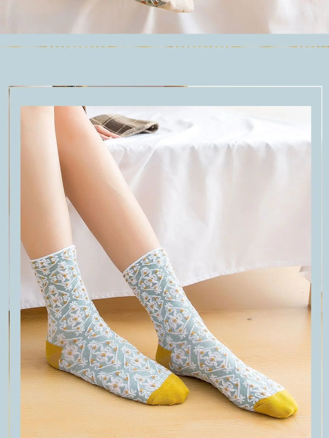 More Embossed Flower Socks - Nature Inspires