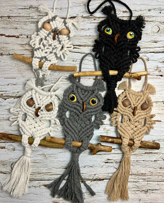 Small Macrame Owls - Nature Inspires