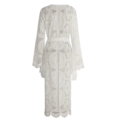 Summer Sunshine Embroidered Mesh Cover-Up - Naturenspires