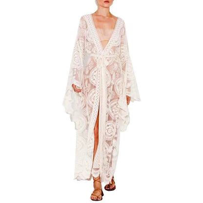 Summer Sunshine Embroidered Mesh Cover-Up - Naturenspires