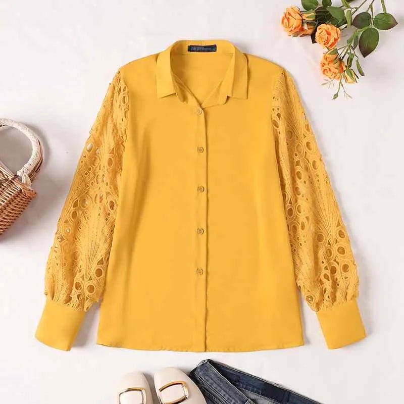 Sweet Doily Sleeve Blouse - Nature Inspires