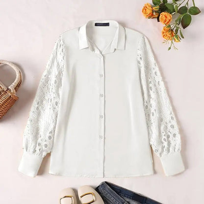 Sweet Doily Sleeve Blouse - Nature Inspires