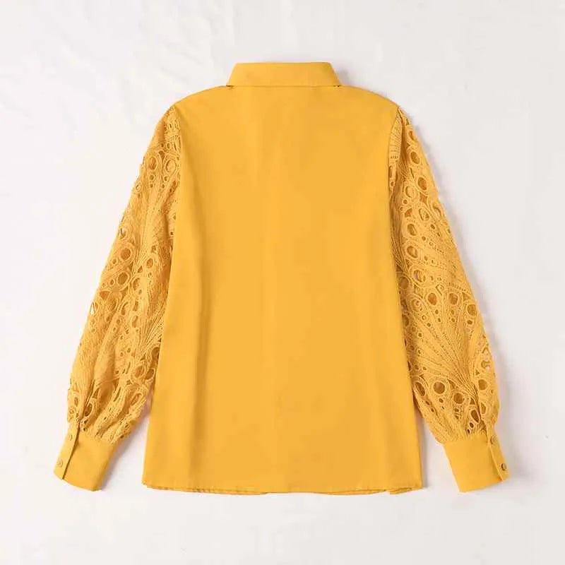 Sweet Doily Sleeve Blouse - Nature Inspires