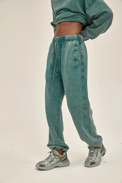 Willow Stonewash Cotton Sweatpants - Nature Inspires