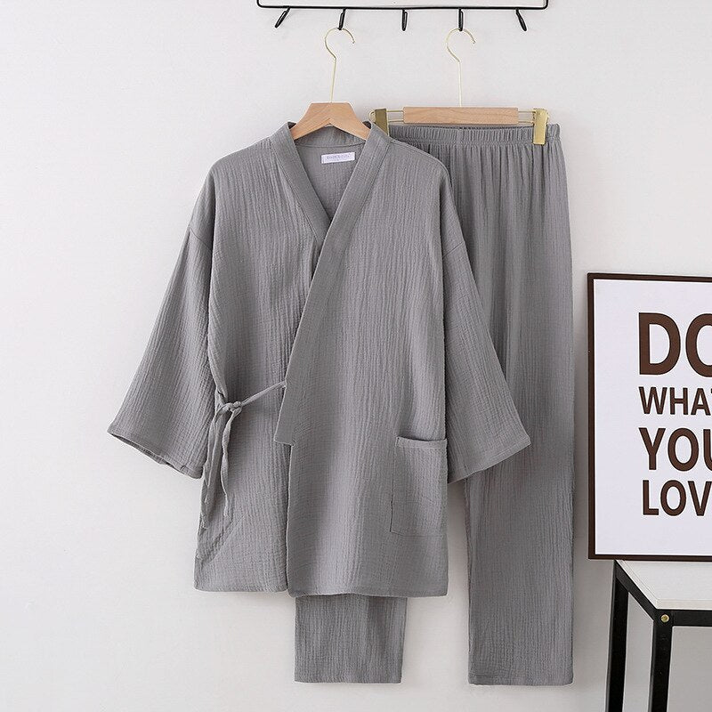 100% Cotton Gauze PJ Robe Sets - Naturenspires