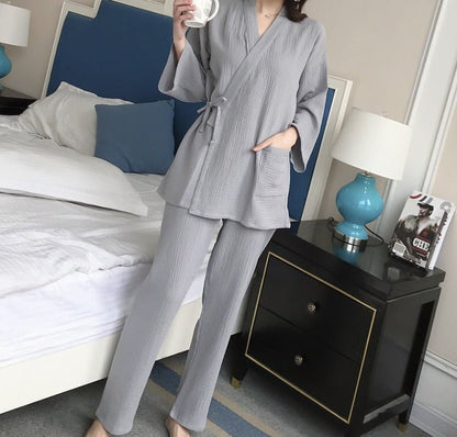 100% Cotton Gauze PJ Robe Sets - Naturenspires