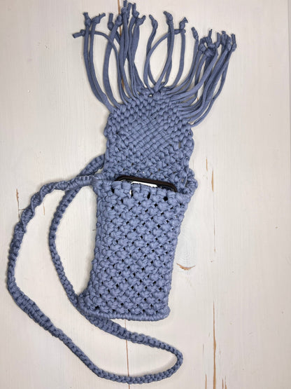 Blue Mini Macrame Purse - Naturenspires