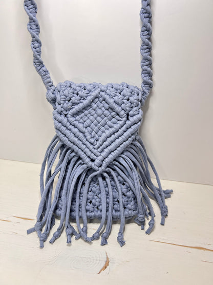 Blue Mini Macrame Purse - Naturenspires