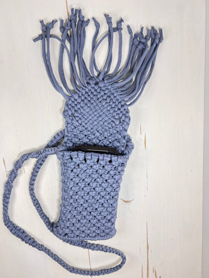 Blue Mini Macrame Purse - Naturenspires