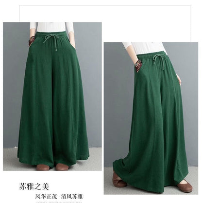 Bohemian Loose Wide leg Summer Pants - Naturenspires