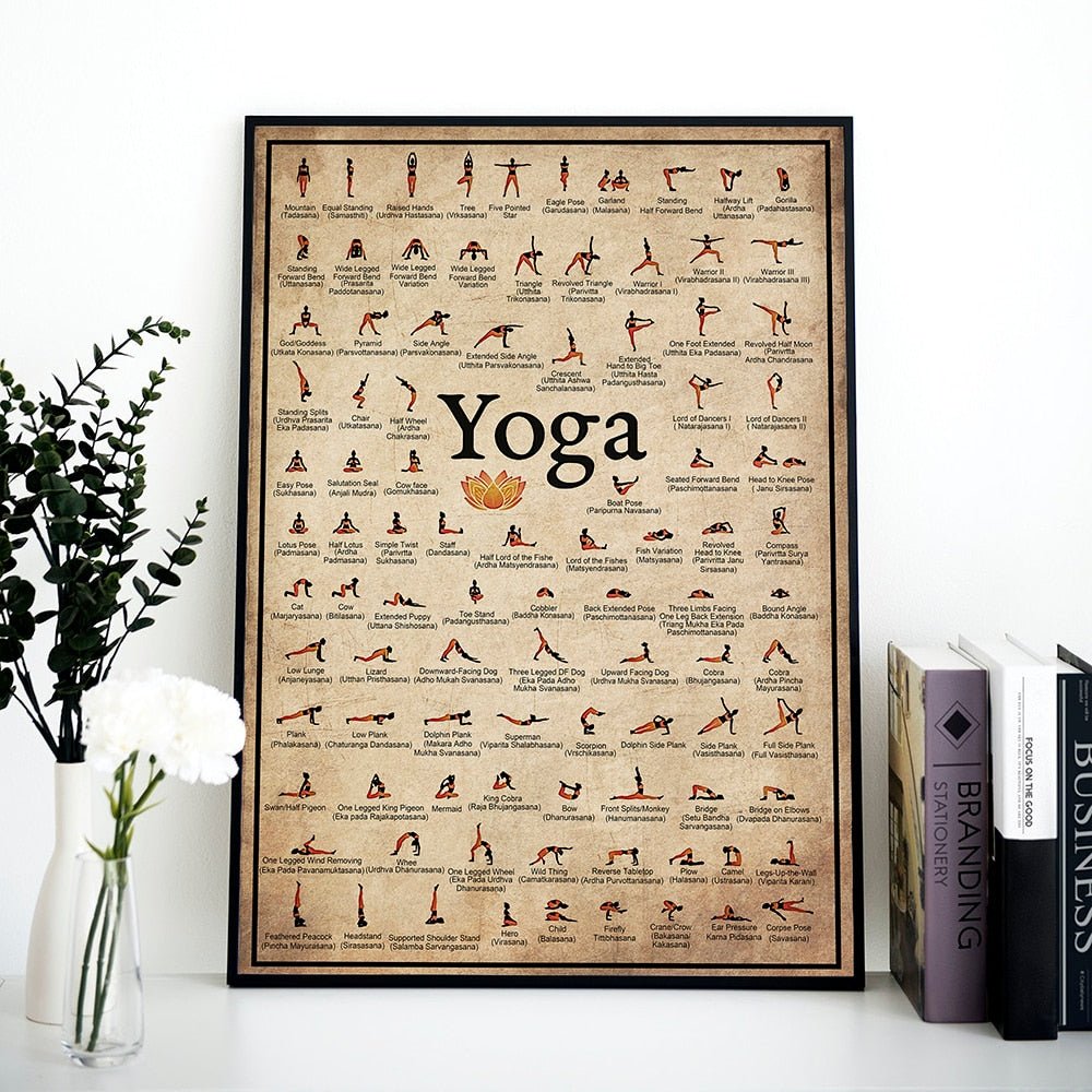 Canvas Yoga Pose Print - Naturenspires