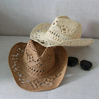 Classic Straw Western Hat - Naturenspires