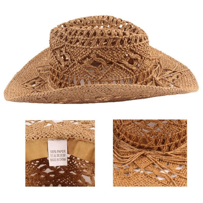 Classic Straw Western Hat - Naturenspires