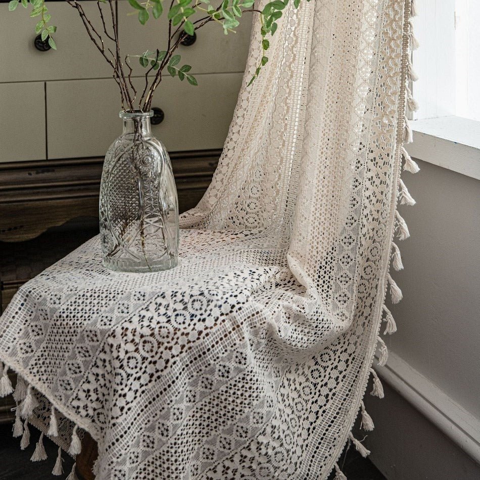 Crochet Lace Curtain - Naturenspires