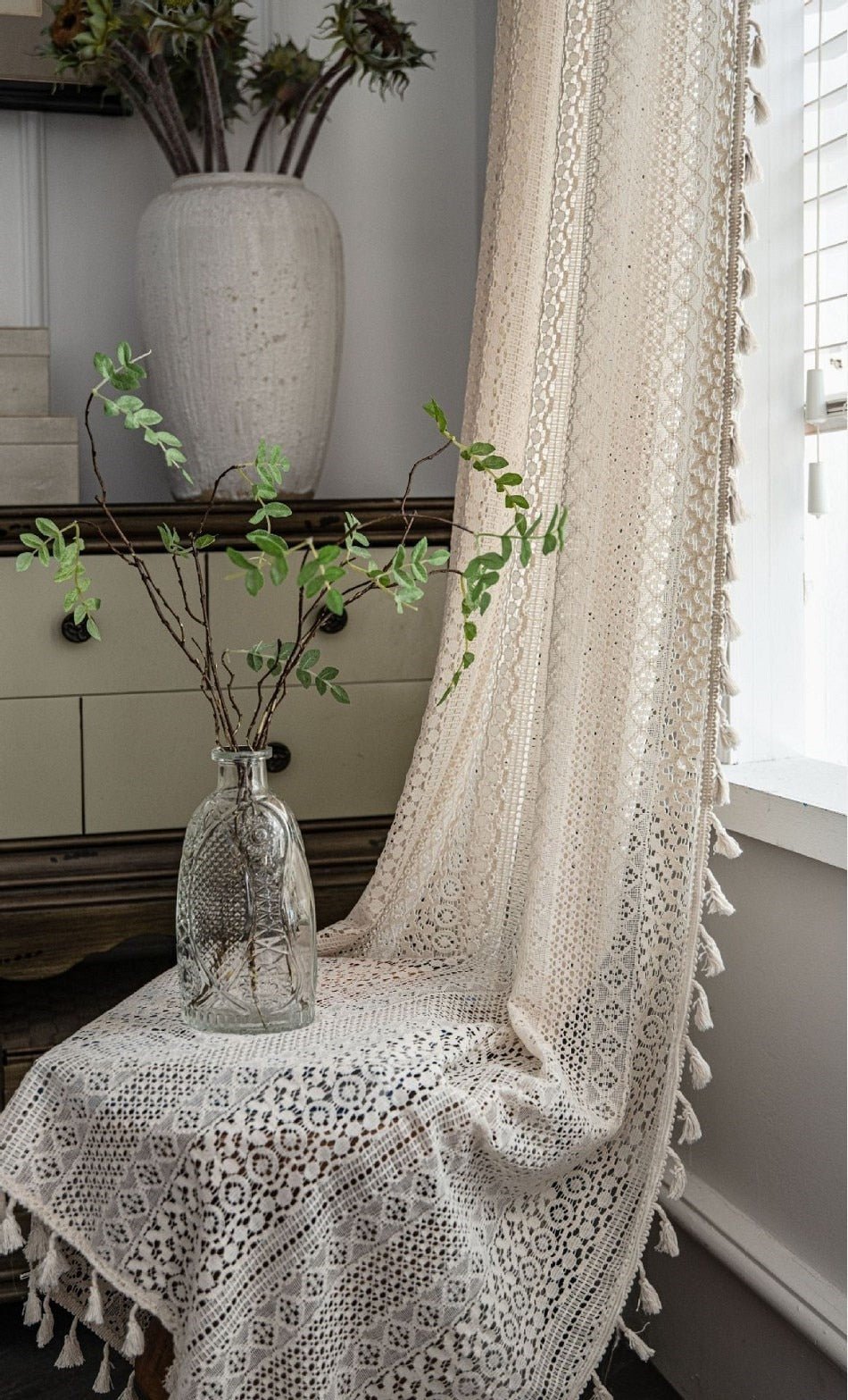 Crochet Lace Curtain - Naturenspires