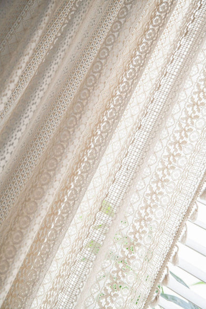 Crochet Lace Curtain - Naturenspires