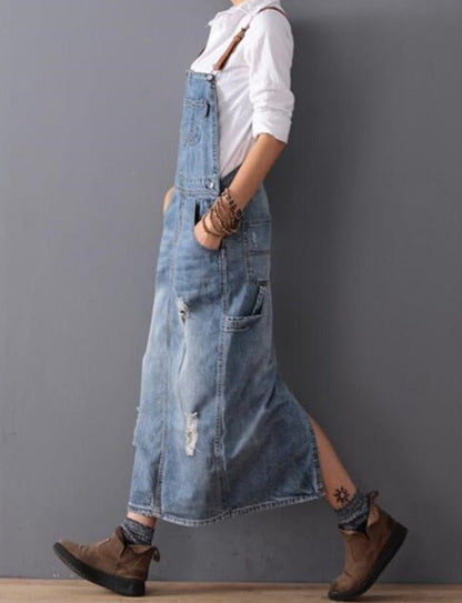 Denim Overall Dress - Naturenspires