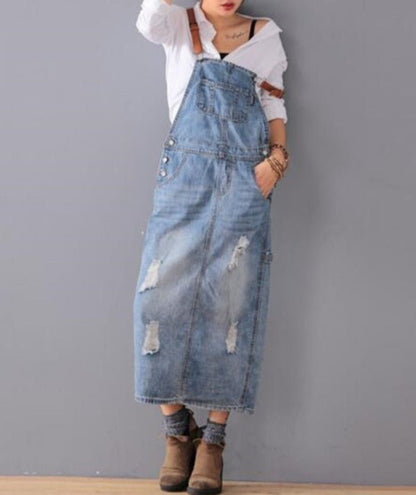 Denim Overall Dress - Naturenspires