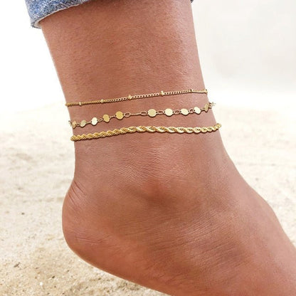 Forever Gold Beautiful Anklets - Naturenspires