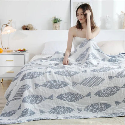 Gauze Bed or Sofa Quilt Cover. - Naturenspires