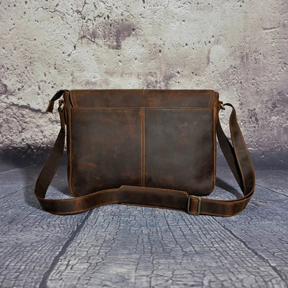 Genuine Leather Messenger Bag - Naturenspires