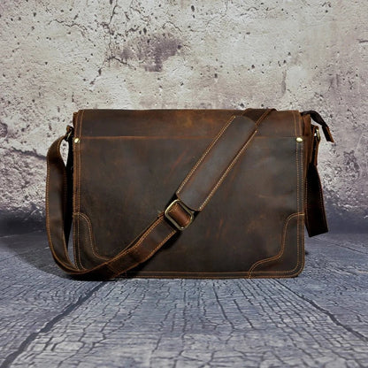 Genuine Leather Messenger Bag - Naturenspires