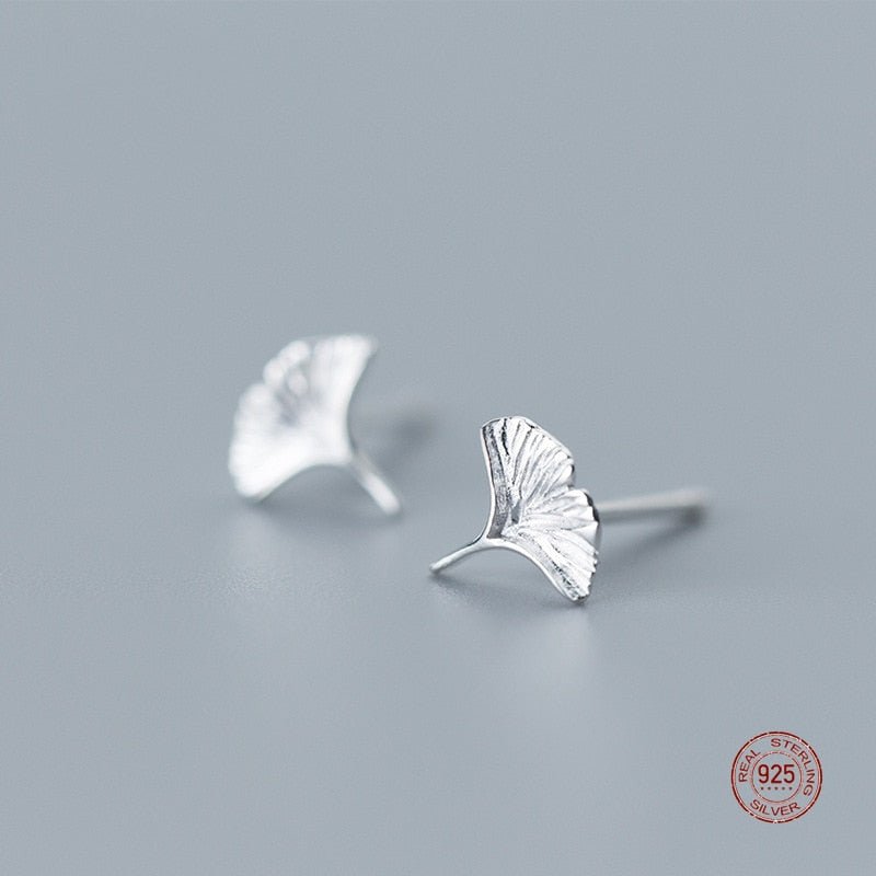 Ginkgo Leaf Stud Earrings - Naturenspires