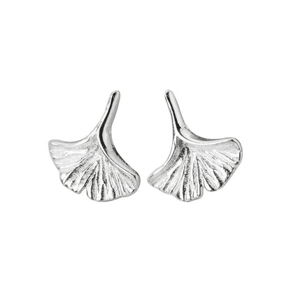 Ginkgo Leaf Stud Earrings - Naturenspires