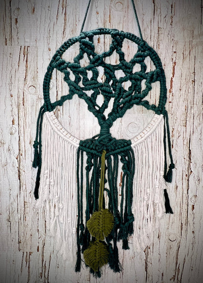 Green Tree Macrame Wall Hanging - Naturenspires