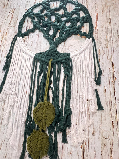 Green Tree Macrame Wall Hanging - Naturenspires