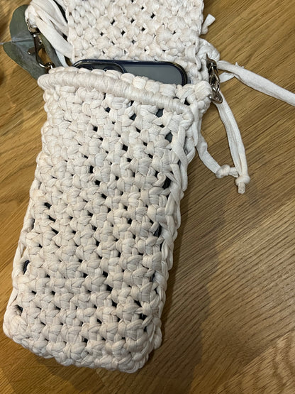 Cream Macramé Purse