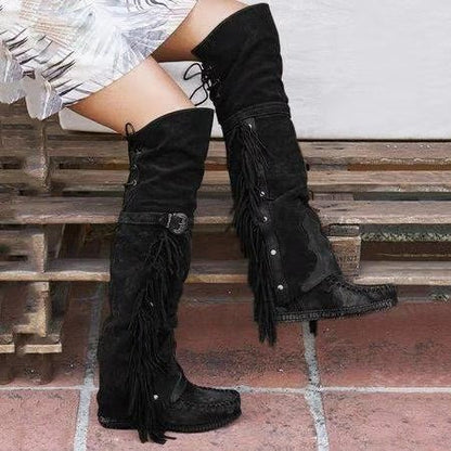 Knee-High Boho Boots - Naturenspires