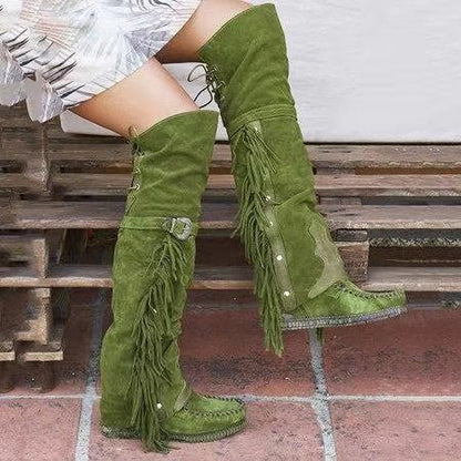 Knee-High Boho Boots - Naturenspires