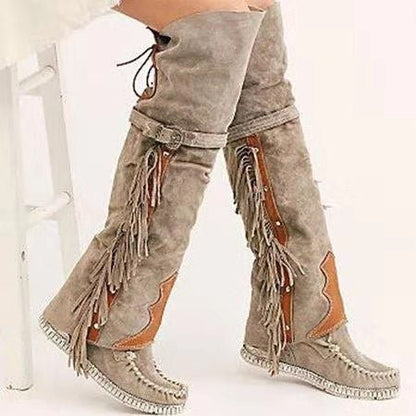 Knee-High Boho Boots - Naturenspires