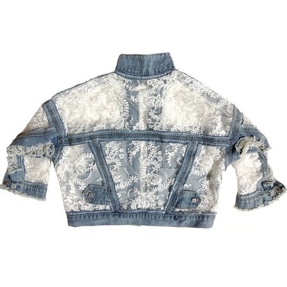 Lace Fringe Jean Jacket - Naturenspires